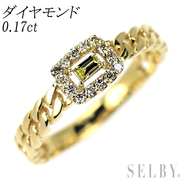 【中古】 K18YG ダイヤモンド リング 0.17ct SELBY 送料サービス｜SELBY