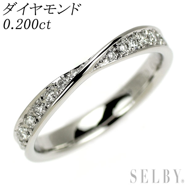 【中古】 Pt950 ダイヤモンド リング 0.200ct ハーフエタニティ SELBY 送料サービス｜SELBY