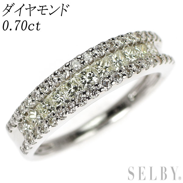 【中古】 Pt950 ダイヤモンド リング 0.70ct SELBY 送料サービス｜SELBY 51,870円