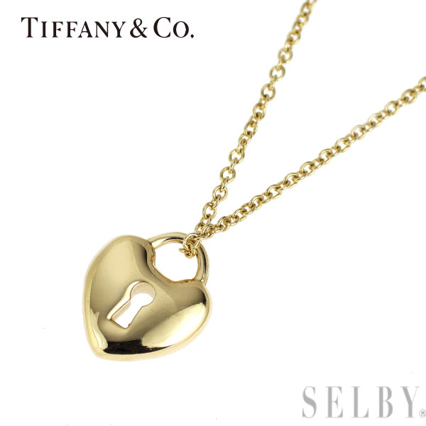 【中古】 ティファニー K18YG ペンダントネックレス ハートロック SELBY 送料サービス Tiffany｜SELBY