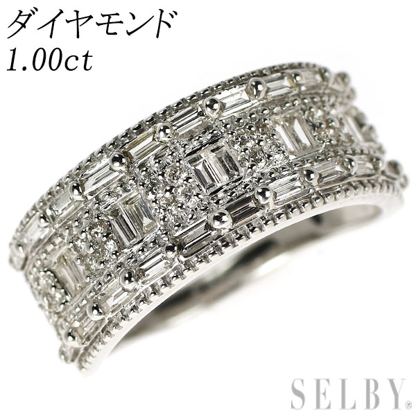 【中古】 Pt900 ダイヤモンド リング 1.00ct SELBY 送料サービス｜SELBY