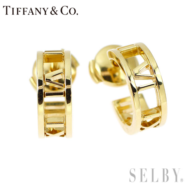【中古】 ティファニー K18YG ピアス アトラス オープン SELBY 送料サービス Tiffany｜SELBY