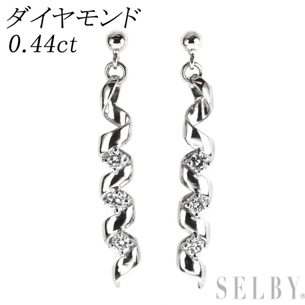 【中古】 Pt900 ダイヤモンド ピアス 0.44ct SELBY 送料サービス｜SELBY 85,333円