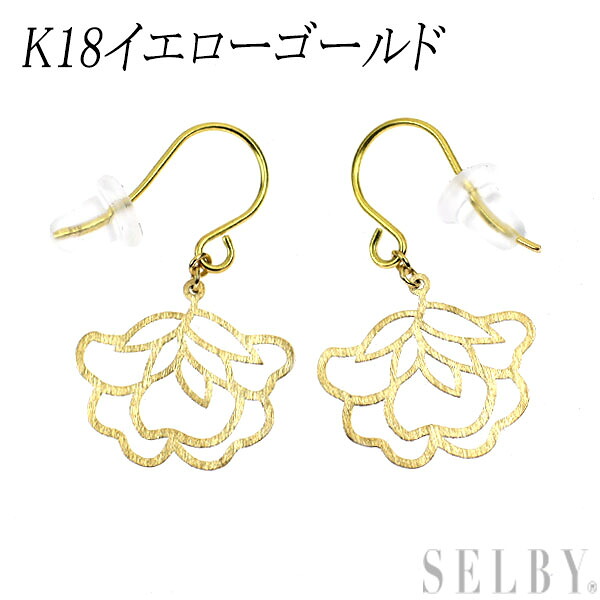 新品 K18YG ピアス フラワー SELBY 送料サービス|SELBY