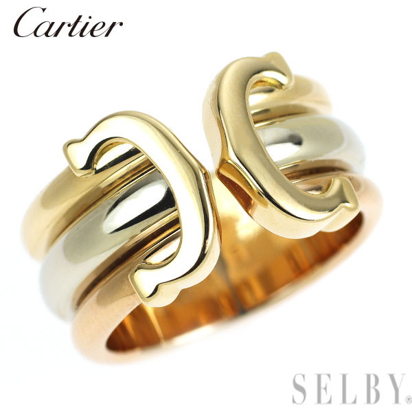 【中古】 カルティエ K18YG/WG/PG リング 2C 47号 SELBY 送料サービス Cartier｜SELBY
