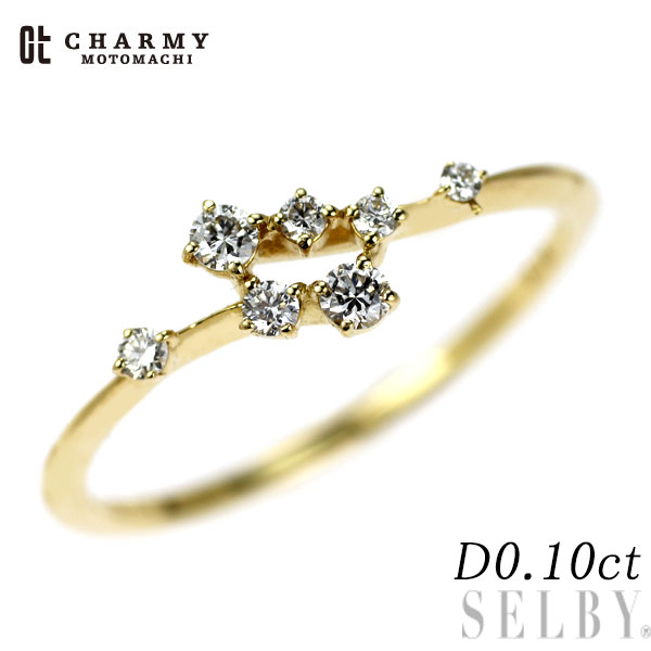 【中古】 チャーミー K18YG ダイヤモンド リング 0.10ct SELBY 送料サービス｜SELBY 33,384円