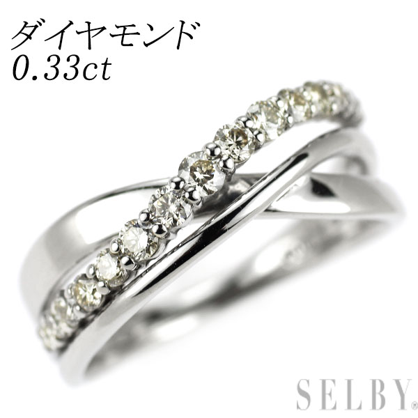 【中古】 Pt900 ダイヤモンド リング 0.33ct SELBY 送料サービス|SELBY