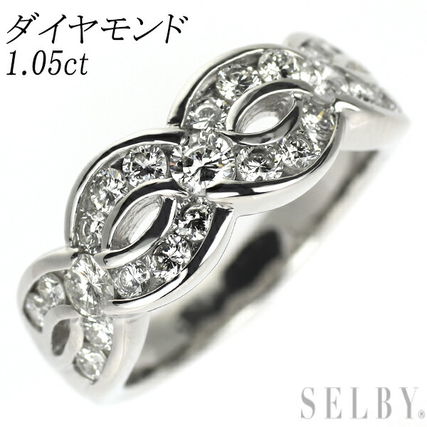 【中古】 Pt900 ダイヤモンド リング 1.05ct SELBY 送料サービス|SELBY