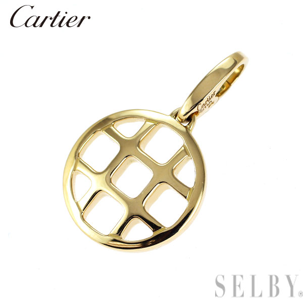 【中古】 カルティエ K18YG ペンダントトップ 兼チャーム パシャグリッド SELBY 送料サービス Cartier｜SELBY