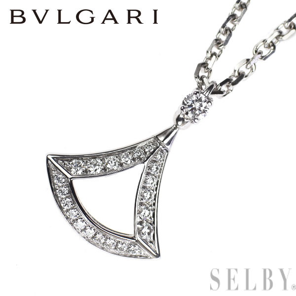 【中古】 ブルガリ K18WG ダイヤモンド ペンダントネックレス ディーヴァドリーム SELBY 送料サービス BVLGARI|SELBY