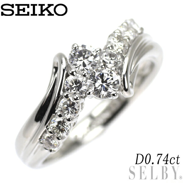 【中古】 セイコー Pt900 ダイヤモンド リング 0.74ct SELBY 送料サービス｜SELBY 79,448円