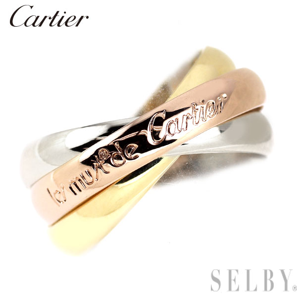 【中古】 カルティエ K18YG/WG/PG リング トリニティ 50号 SELBY 送料サービス Cartier｜SELBY