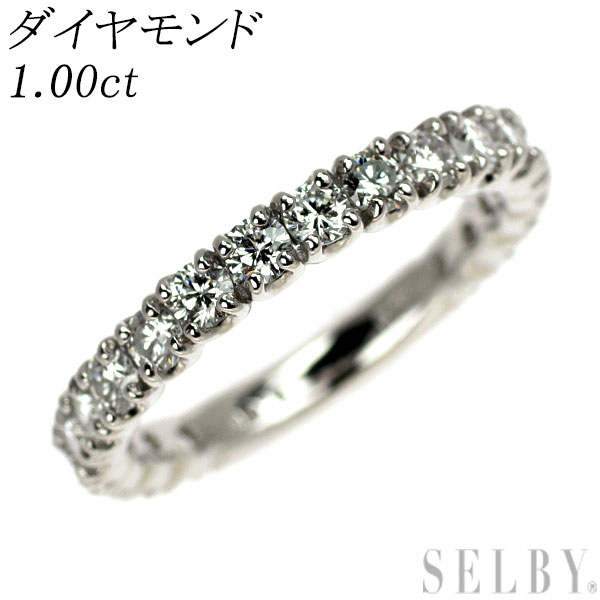 【中古】 Pt900 ダイヤモンド リング 1.00ct セミエタニティ SELBY 送料サービス｜SELBY