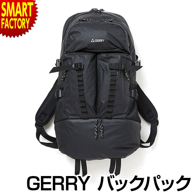 GERRY(ジェリー) アタックザック バックパック リュック グレー ブラック アウトドア バッグ かばん レジャー キャンプ フェス おしゃれ 通勤 通学 プレゼント 男女兼用 メンズ レディースB-GE-B1501 ☆