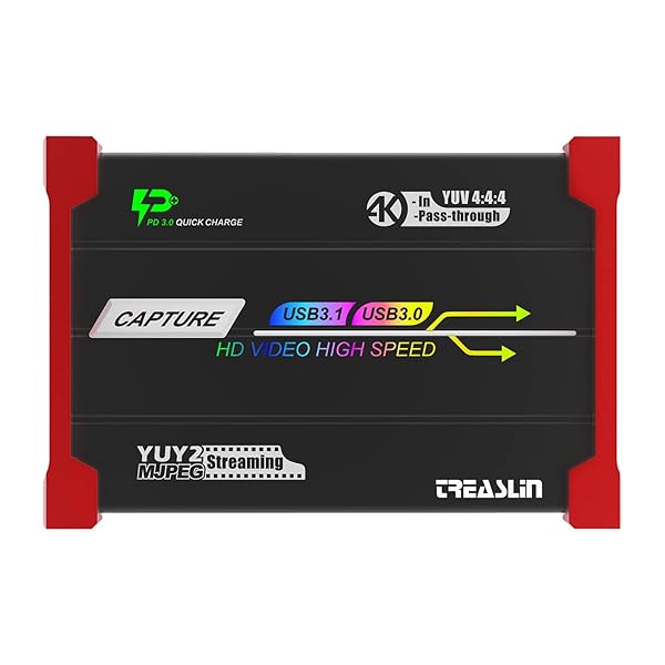 【貨物輸送無料】TreasLin HDMIインプット/USB-Cインプット キャプチャーボードswitch相応う、取り組みライブ配送と録画