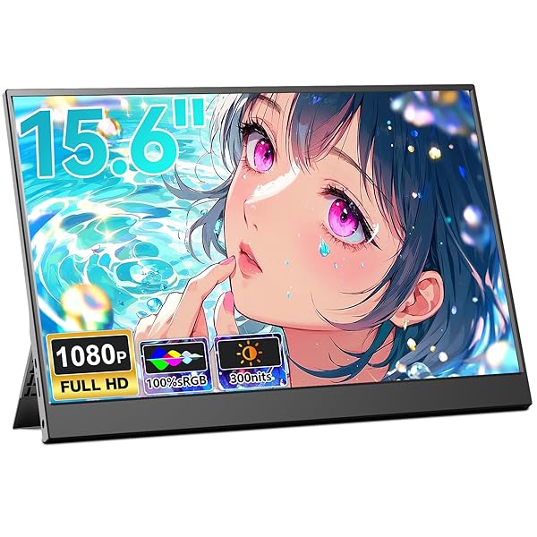 【貨物輸送無料】LivElect 可動性管する 15.6in 1920*1080 可動性見せびらかす ポータブルモ パソコン・周辺機器-その他