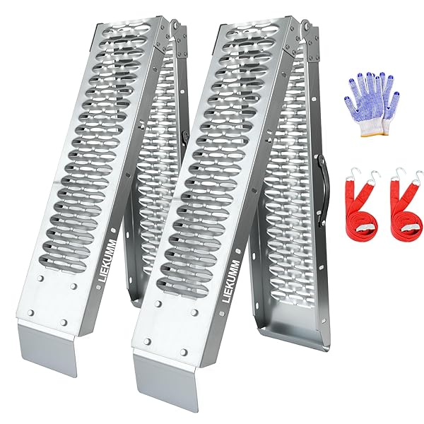 【送料無料】LIEKUMM ラダーレール 2本 長さ170*幅22cm 耐荷重440kg スチール製 バイク ラダーレー｜Smart Life ギア店