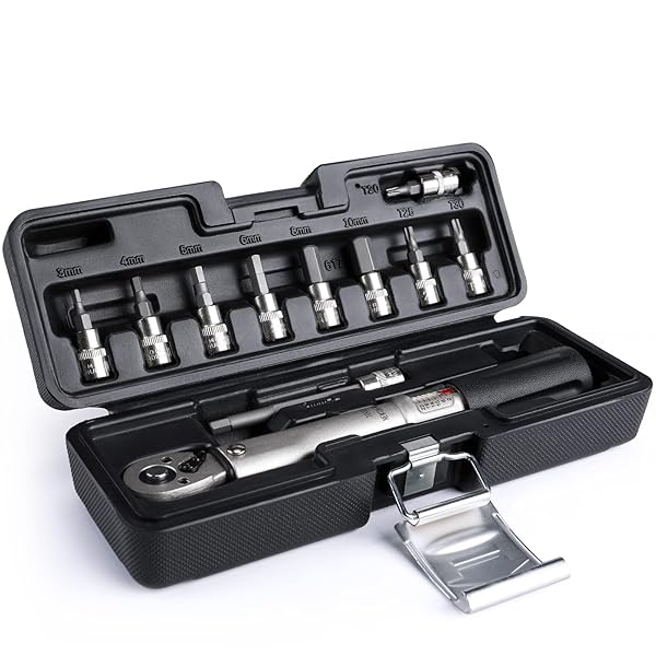 【送料無料】CYCLISTS 自転車 トルクレンチ セット 差込角 6.35mm（1/4インチ） 2～24Nm 3/4/5/6/8/10mm ｜Smart Life ギア店