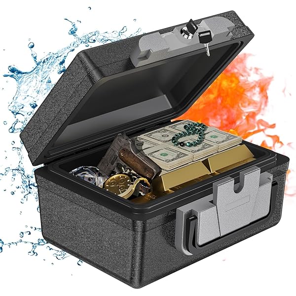 【貨物輸送無料】WASJOYE 手提げ御金蔵 耐水耐火御金蔵 ETL標準尺度 鍵付き添い人 A4質問用紙相応う 衝撃焦熱地獄打つ手 ポータ