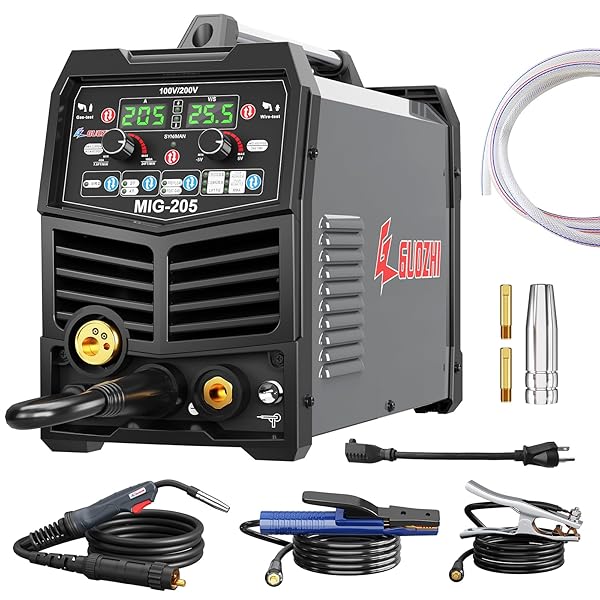 【送料無料】GZ GUOZHI 溶接機 半自動 100v 200V 兼用 205A アルミ溶接機 TIG溶接機 MMA/アーク溶接 ガ|Smart Life ギア店