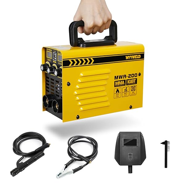 【貨物輸送無料】MYYWELD 溶接機 100V 弧線溶接 200A MMA 手棒溶接 ARC溶接 直流はたご屋取り替えっこ MINI超軽