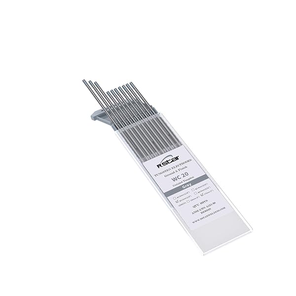 【貨物輸送無料】Rstar Tig ウォルフラム電極棒ce入り口・入口ウォルフラム2% 室内用便器20 灰10本書き割り (Φ3.2粍