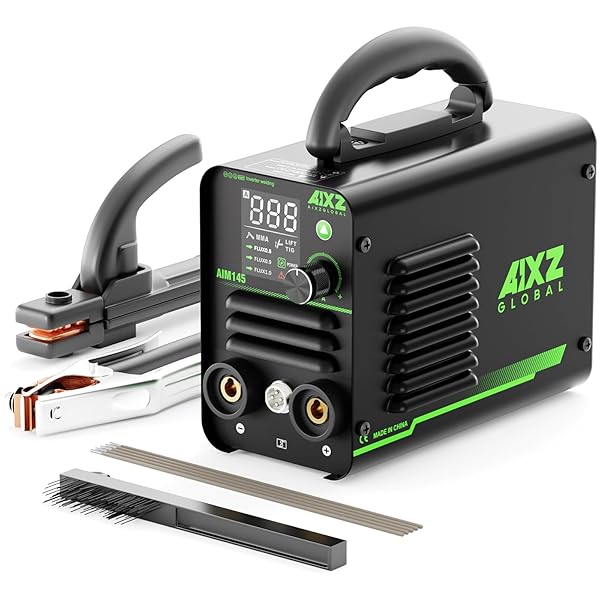 【貨物輸送無料】AIXZGLOBAL 円弧溶接 110V 145A 一台三役 半自動小銃溶接機 小型 LCD見せびらかす IGBTイ