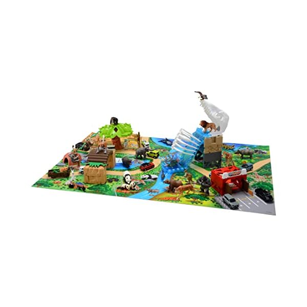 【貨物輸送無料】タカラトミー 『 アニア 大まかにくみかえ!サファリ毛の荒物園 (スペシャルトミカ同