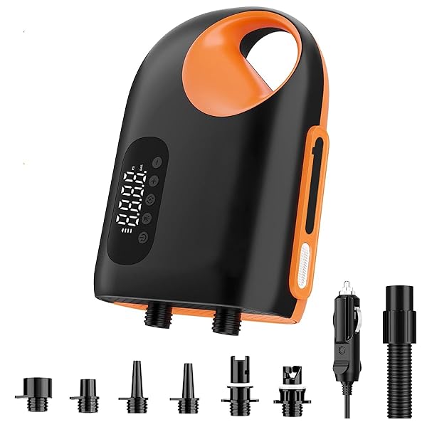 【貨物輸送無料】OBEST SUP揚水機 20PSI電動パドルボードポンプ SUP用電動大気圏揚水機 空気の状態入れ 空