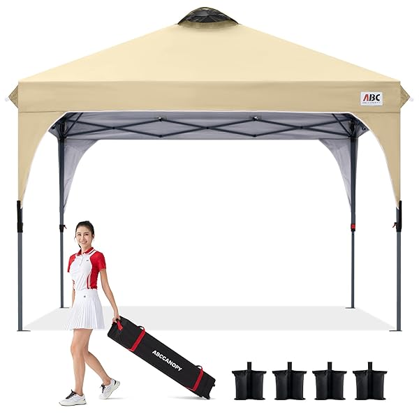【貨物輸送無料】ABCCANOPY 【店卸し資産追い散らす】 タープテント ワンタッチ 3度合い調節する ベンチレーション 天