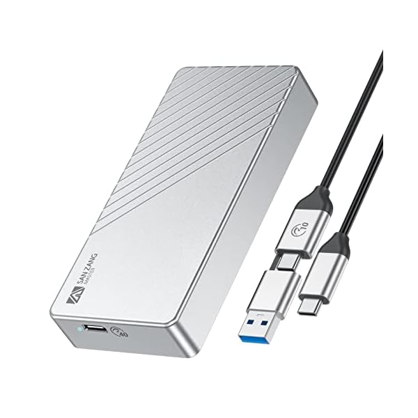【貨物輸送無料】SAN ZANG M.2 NVMe SSD 外信用販売容れもの USB4/Thunderbolt 4 40Gbps相応う 愛読者受け答え静音腹積もり 高放