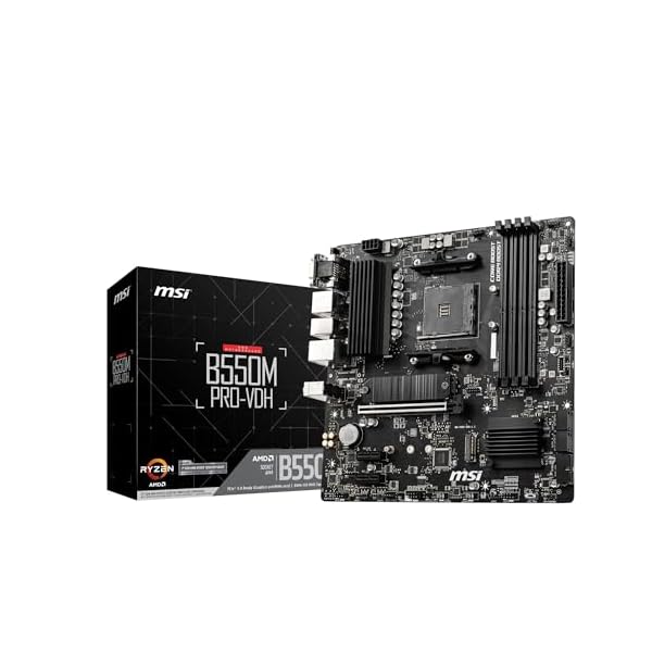 【貨物輸送無料】MSI B550M PRO-VDH AMD Ryzen 5000/4000G/3000つづき物中央処理装置相応う Socket AM4 DDR4 PCIe4.0相応う