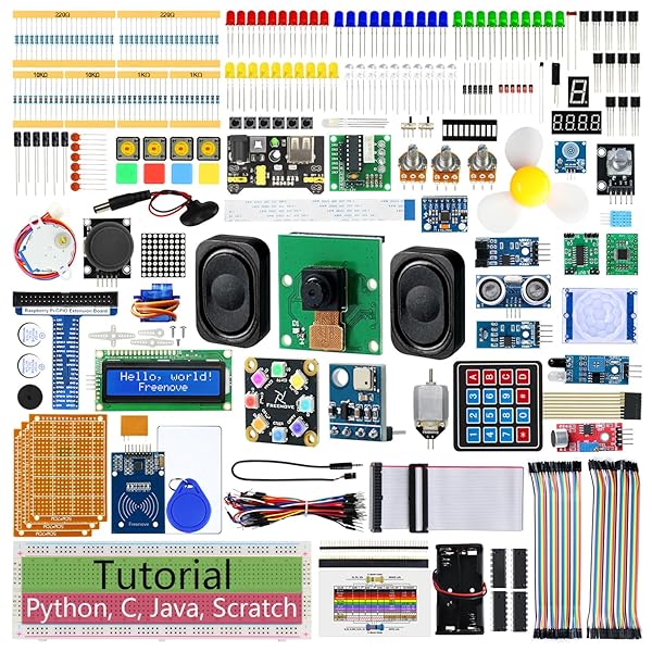 【貨物輸送無料】Freenove Raspberry Pi 5 4B 3B+ 500 Zero 2W 完膚なきまでクランク一揃いの道具、1170ペイジのチュートリ