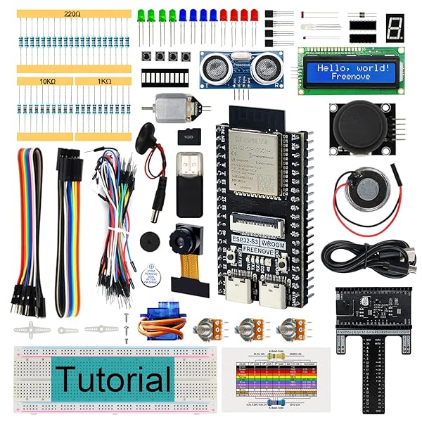【貨物輸送無料】Freenove Super Starter Kit for ESP32-S3 ESP32 S3 CAM (属する)、デュアル中核グループ32ビット240MHzマイ