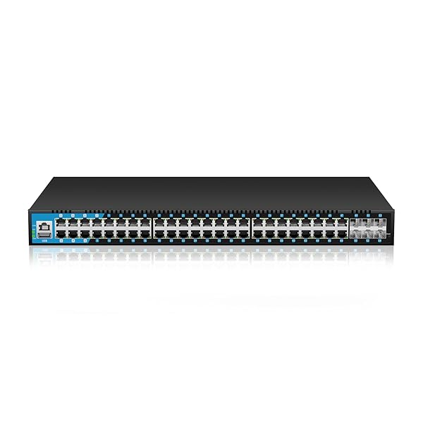 【貨物輸送無料】keepLiNK マネージド 取り替えっこ 48 界面PoE ギガビットスイッチングハブ 400W (48 x 1G
