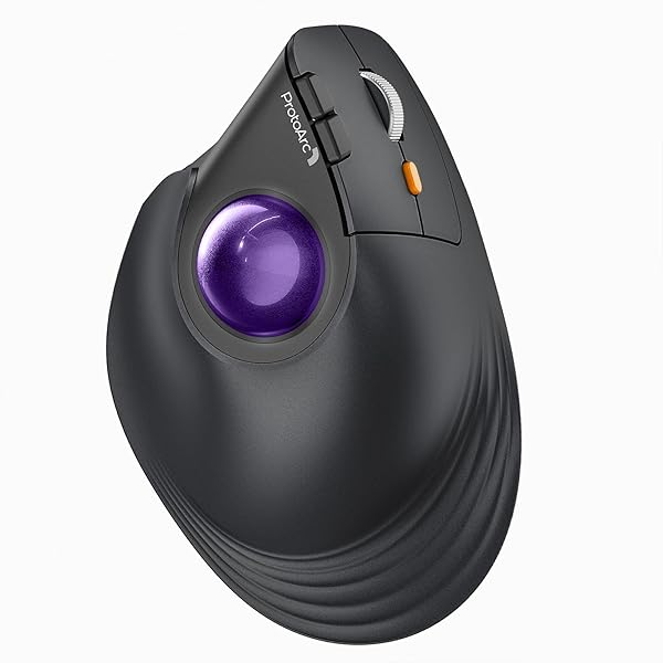 【貨物輸送無料】ProtoArc EM05 NL バーティカル トラックボール二十日鼠 縦型62° 2.4GとBluetooth両相応う ワ