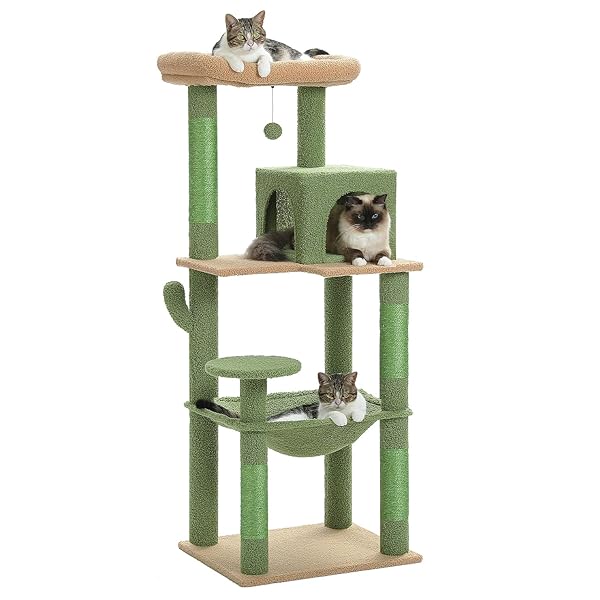 【貨物輸送無料】PETEPELA(ぺテぺラ) キャットタワー か細い パウダーコンパクト 大型猫 猫高閣 据え付け