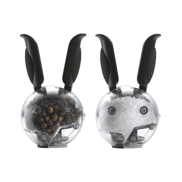 【貨物輸送無料】Chef \u0027 n ミニマグネティック ペッパーボールとソルトボールセット ミニ ブラッ