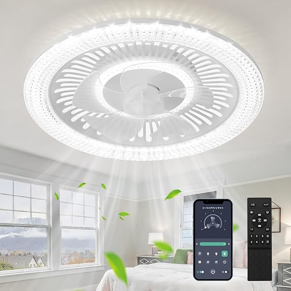 【貨物輸送無料】シーリングファンライト ZXhome 50珊 扇風機 一台二役 APP/遠隔操作遠さ取り締まり LED上昇限度