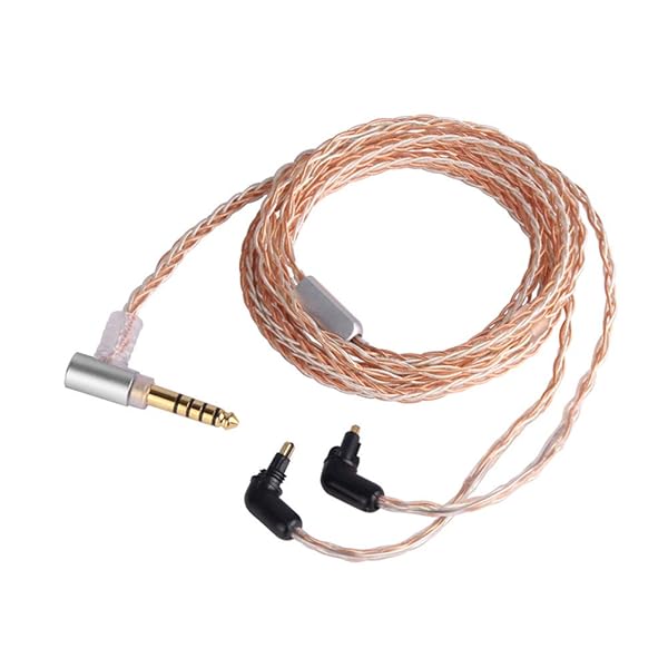【貨物輸送無料】8芯 単たま物銅 銀メッキ MDR-EX600 EX800 EX1000 MDR-7550 相応う繰り上げる評点・有線テレビ