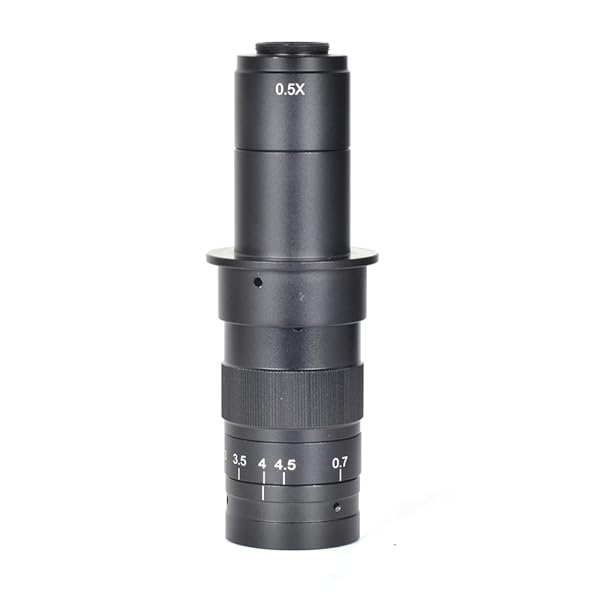 【貨物輸送無料】HAYEAR 調節する能力のあるな180 x倍率望遠レンズ25 粍 C - Mount水晶体4.5 X実業家のアダプターマイクロスコープカメ