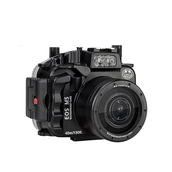【貨物輸送無料】EOS M5 (18-55粍) 40m/130フート 水中写真機ハウジング用海ガエル