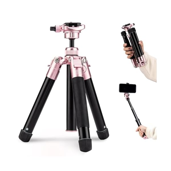 【貨物輸送無料】Fotopro 152コマーシャルミニ三脚軽さパウダーコンパクト周遊三脚360度どんぶり鉢頭顱電話を掛けるマウント