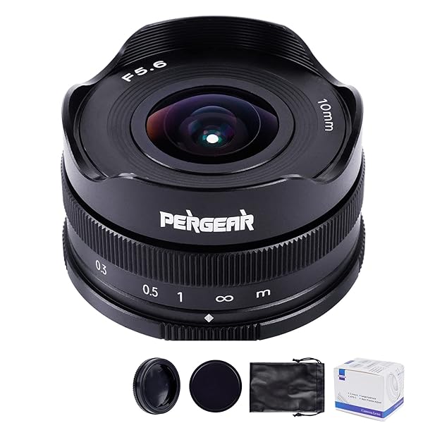 【貨物輸送無料】Pergear 10粍 F5.6 ホットケーキ広角レンズ APS-C Sony Eマウント写真機A6300 A6500 A6600 A7S A7I