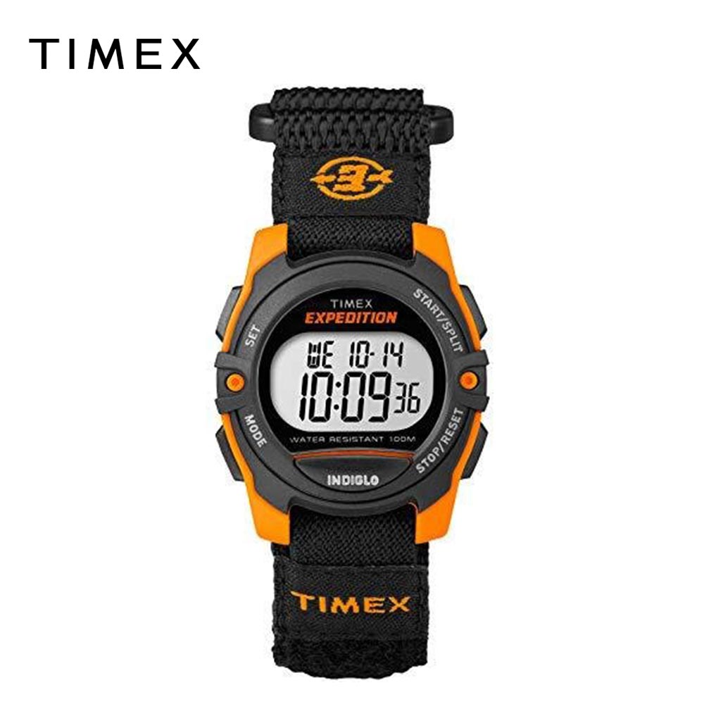 TIMEX タイ王国メックス ユニ一発やる ウオッチ 石英 クロノグラフ 黒いこと/オレンジ色 TW4B079009J 日本未発売