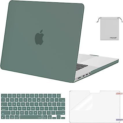 MacBook Pro 16 インチ ミッドナイトグリーン マックブック プロ ハードケース 2023 ケース カバー シェルカバー 衝撃吸収 送料無料