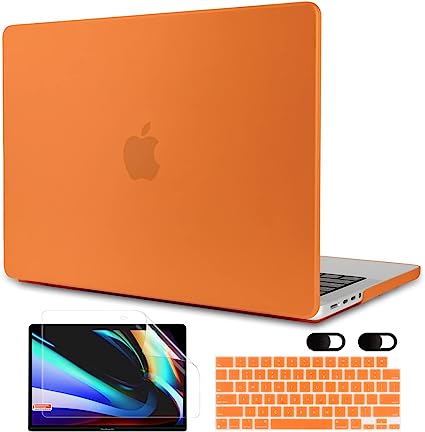 MacBook Pro 16 インチ マットオレンジ マックブック プロ ハードケース 2023 ケース カバー シェルカバー 衝撃吸収 送料無料