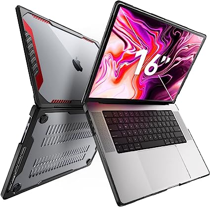 MacBook Pro 16 インチ ブラック/レッド マックブック プロ ハードケース 2023 ケース カバー シェルカバー 衝撃吸収 送料無料 8,732円