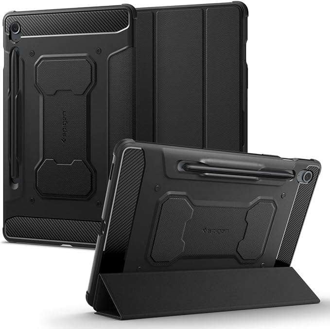 Galaxy 銀河系 Tab S9 FE 10.9in / S9 FE+ 12.4in 容れもの 万覚え帳型 黒いこと S 書き込み保持者付き添い人 か細い 炭素衣料繊維 約款 引っ敷き完成 TPU エアクッションテクノロジー オートスリープウェイク役立つこと 経口避妊薬 取りまかなう 2023 貨物輸送無料