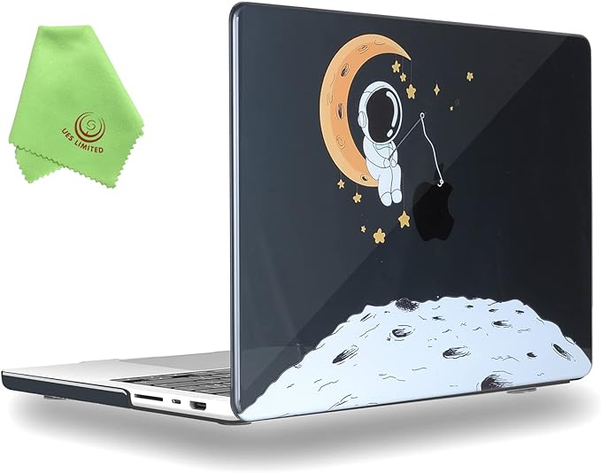 マックブック プロ MacBook Pro 14/16 インチ 2023 ケース 宇宙飛行士 クリスタル 透明 マイクロファイバークロス 通気口 高品質 PC素材 擦り傷防止 汚れ防止 M3/M2/M1 Apple アップル ハードケース シェルカバー 衝撃吸収